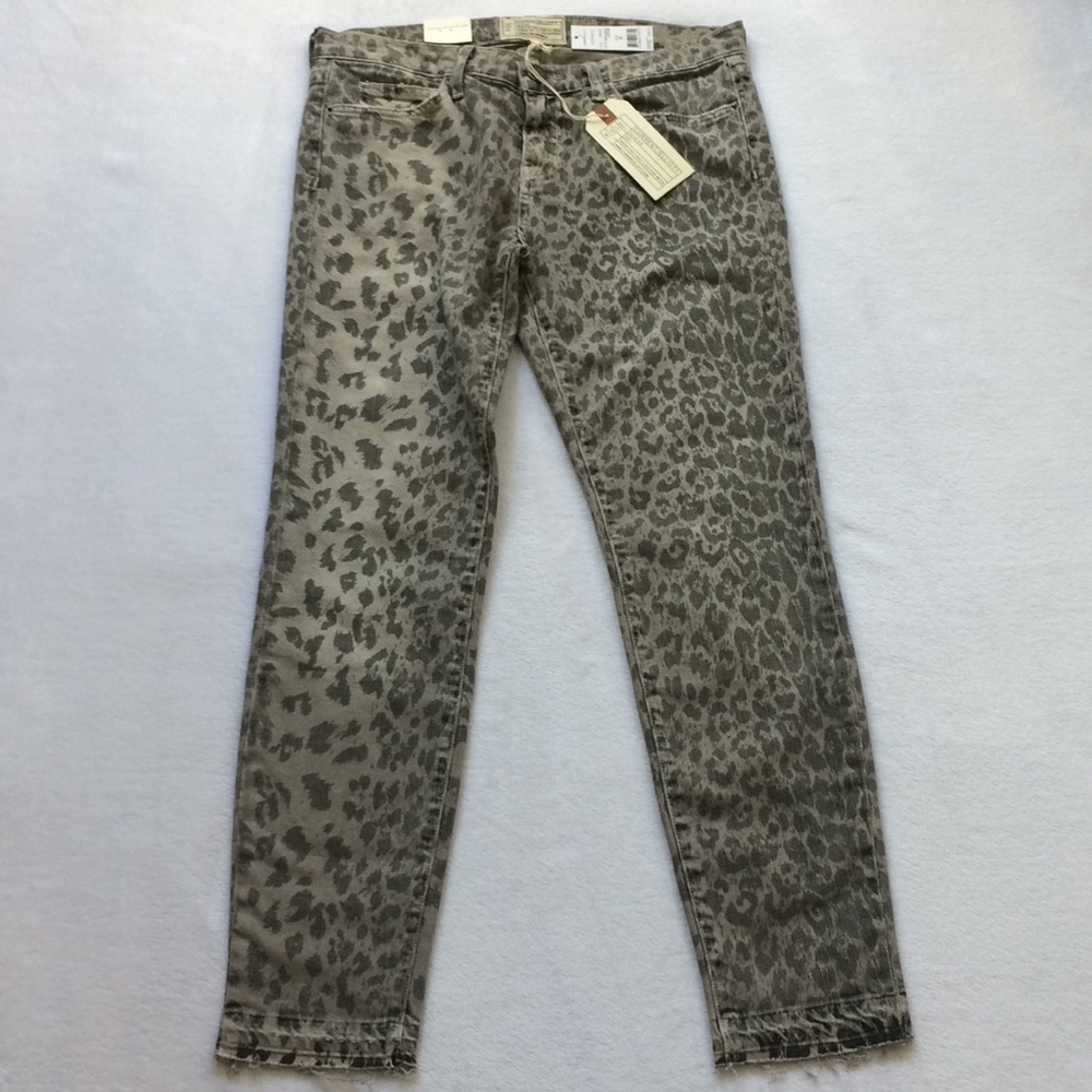 Current Elliot grey leopard skinny jeans Sz 28 - Picture 8 of 8